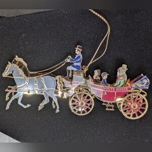 White House Carriage Ornament 2001